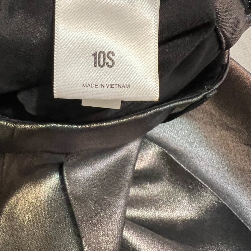 Express Editor Boot Pants 10s Metallic Dark Gray … - image 5